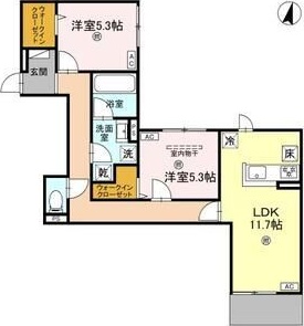 D-residence枚方上之町の間取り