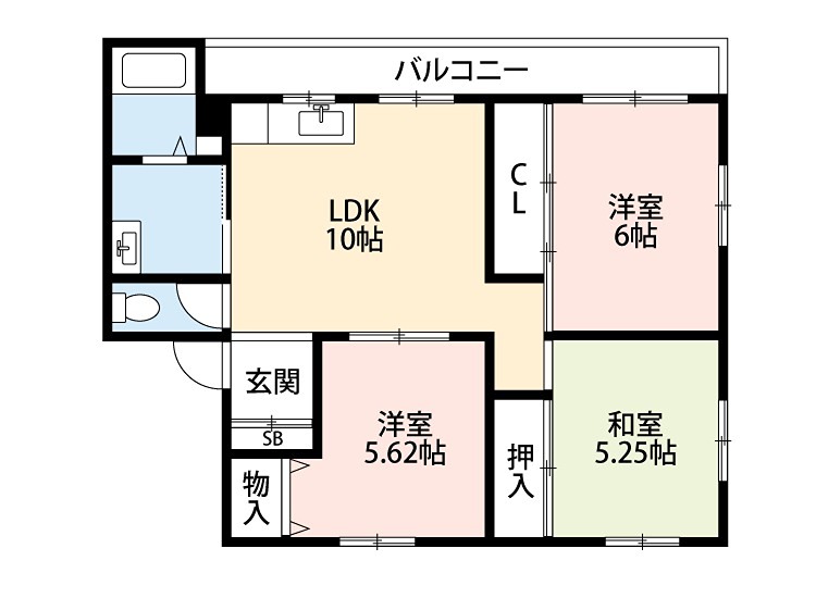 野村マンションの間取り