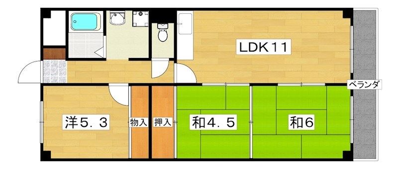枚方壱番館の間取り