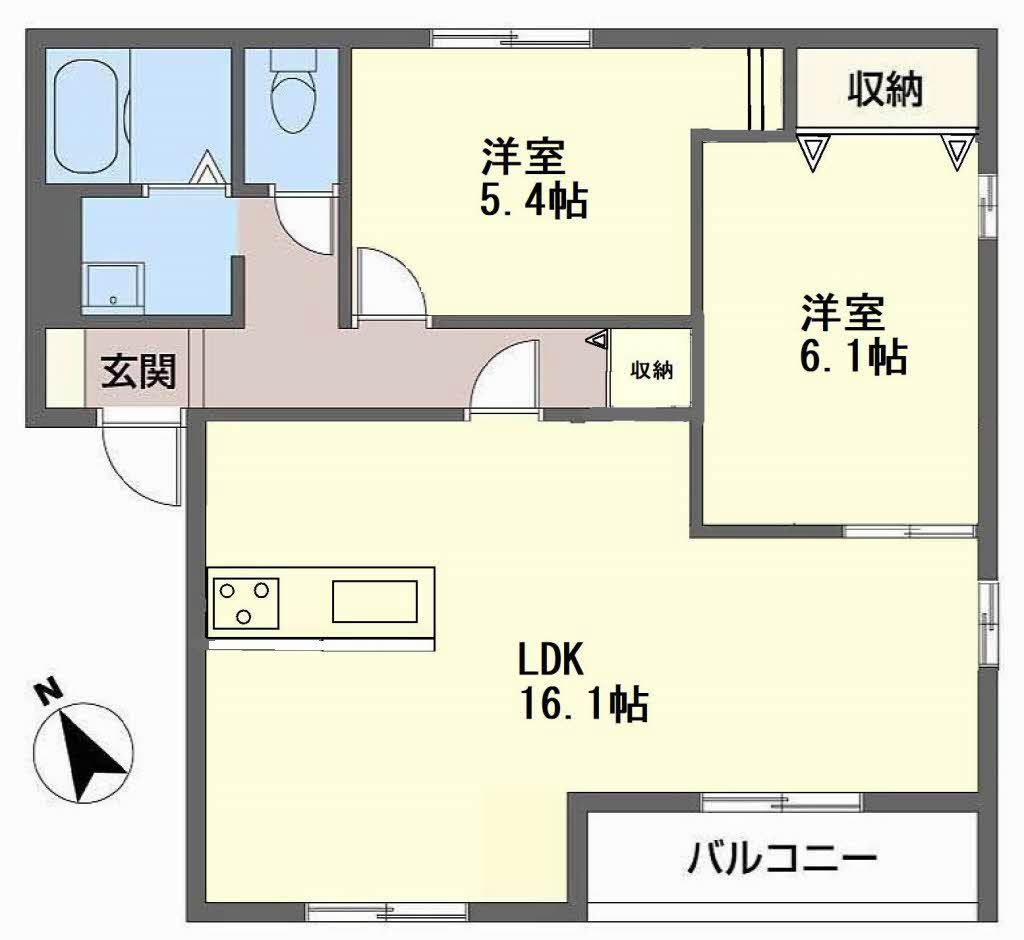 ハイツアンバーの間取り