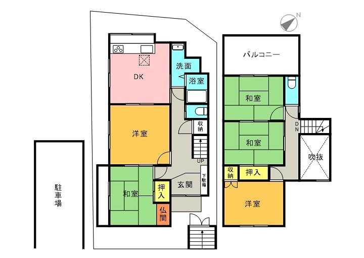 星丘2-20-26貸家の間取り
