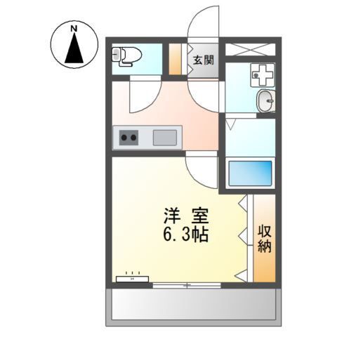 リバティK.Mの間取り
