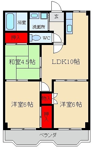 サンファーストウエダの間取り