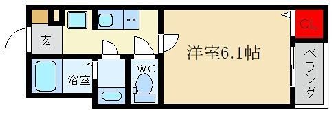 モダンアパートメント枚方上之町の間取り