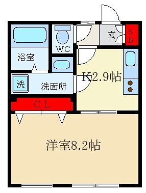 コムズスクエア西禁野の間取り