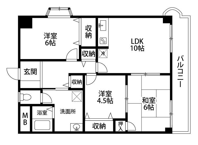 サンドミール泉の間取り