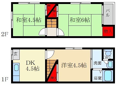 枚方市小倉町の間取り