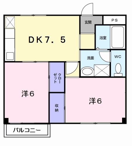 ハイツ宮ノ前の間取り