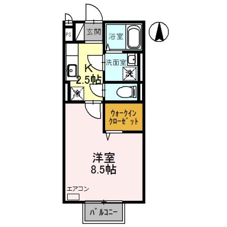 エルクレールESTIの間取り