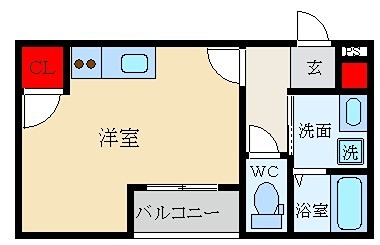chou chou Nakamiya WESTの間取り