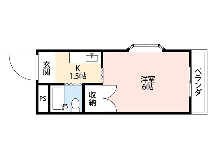 川村ハイツの間取り