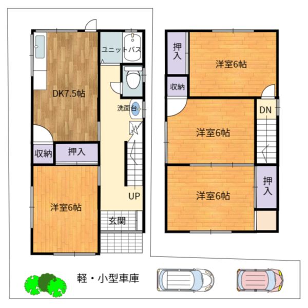 枚方市養父丘2丁目・一戸建ての間取り