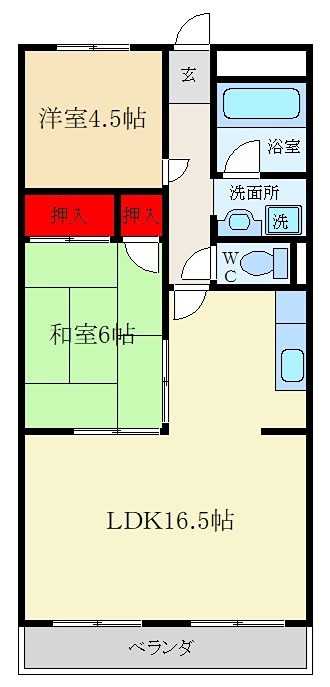 コーポ牧野の間取り