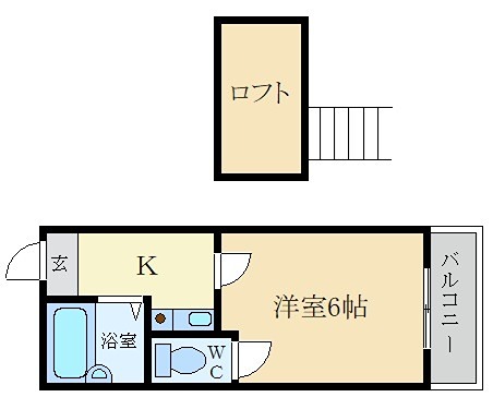 MAYUMIハイツ枚方12番館上島東町の間取り