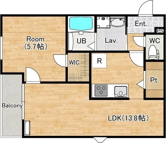 シエーナ楠葉ジェミオスの間取り