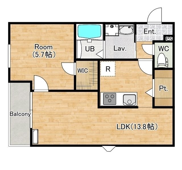 シエーナ楠葉ジェミオスの間取り