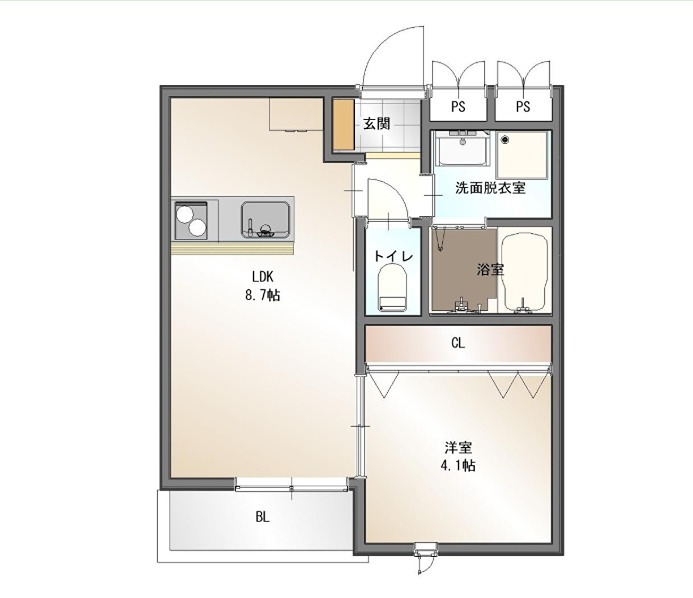 CherryBlossom川原町の間取り