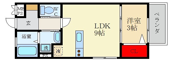 chou chou makinosakaの間取り