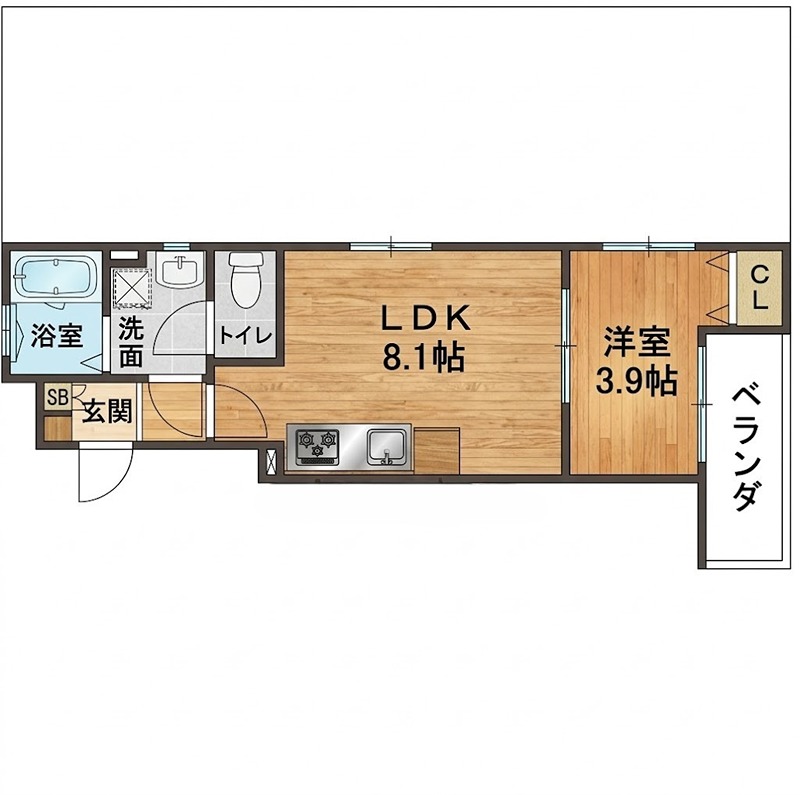 ALEGRIA枚方Southの間取り