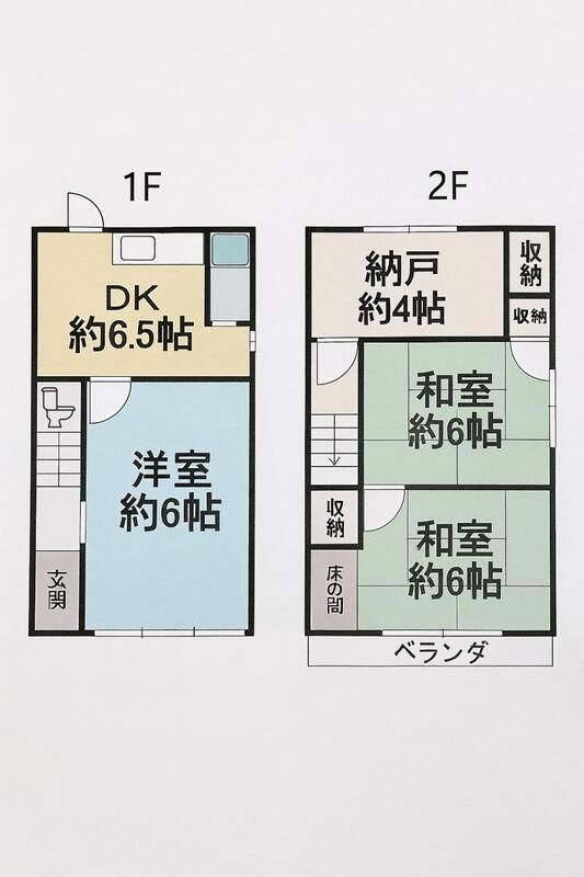 藤阪元町3丁目12-12 戸建の間取り