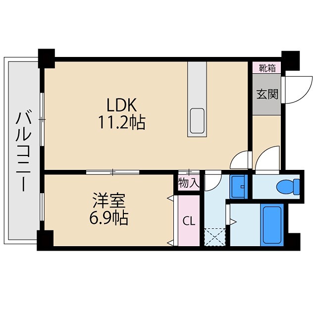 レオン光善寺の間取り