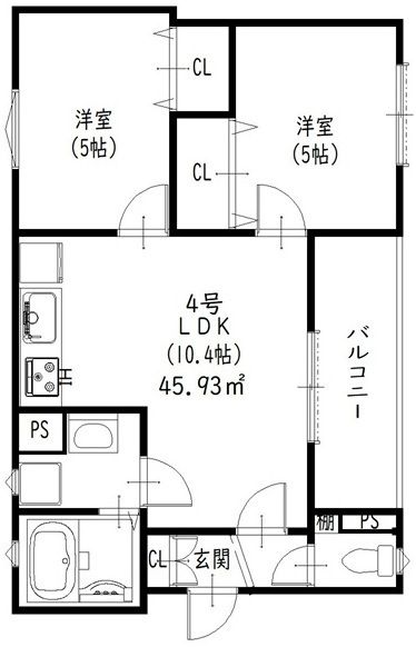 クリエオーレ松丘町の間取り