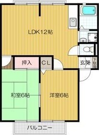 ハイツグリーンキャッスル Aの間取り