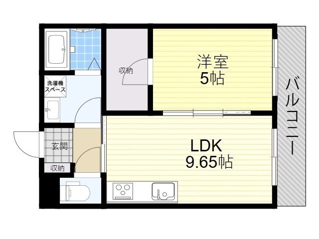 仮称)上島町B棟の間取り