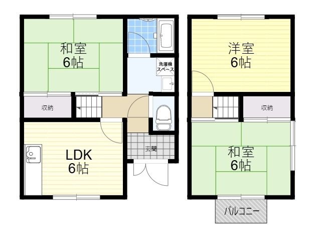 テラスハウス竹嶋A棟の間取り
