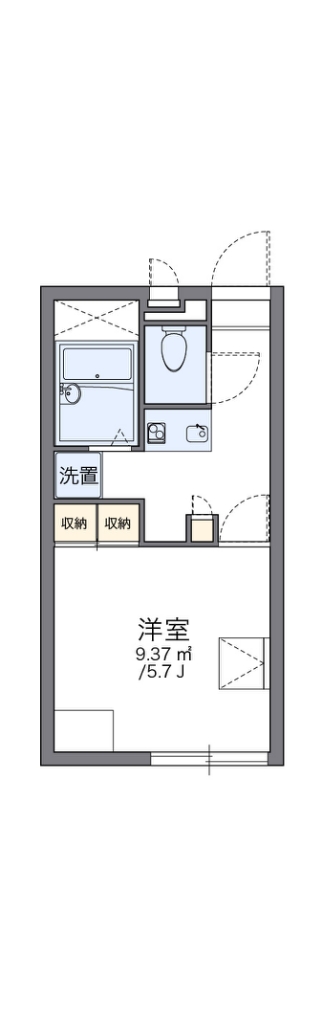 レオパレスアーバンアメニティーの間取り