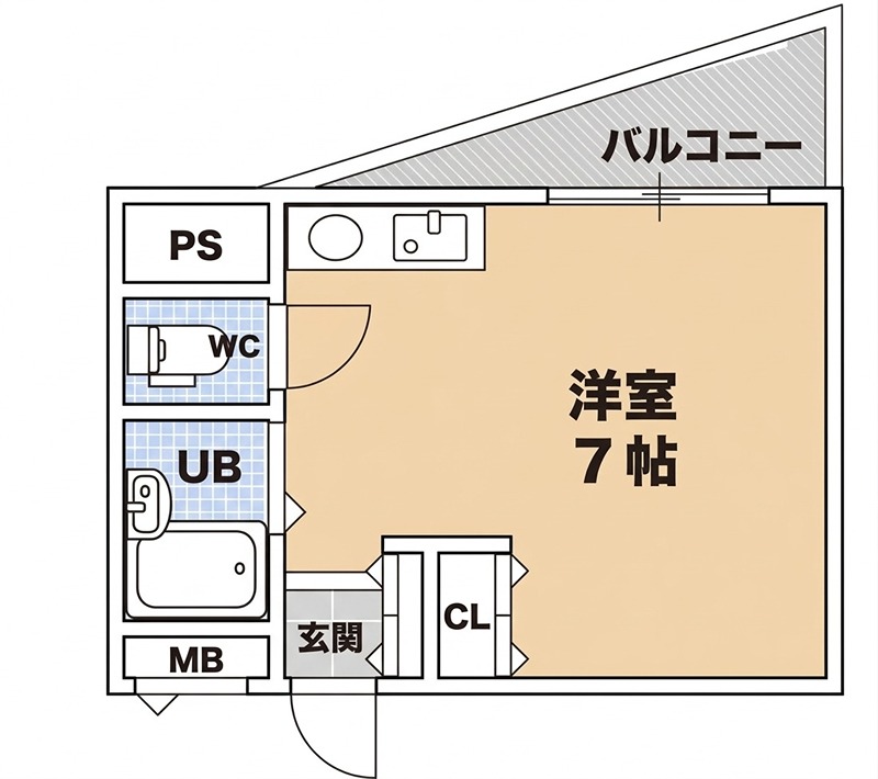 シャンテー津田の間取り