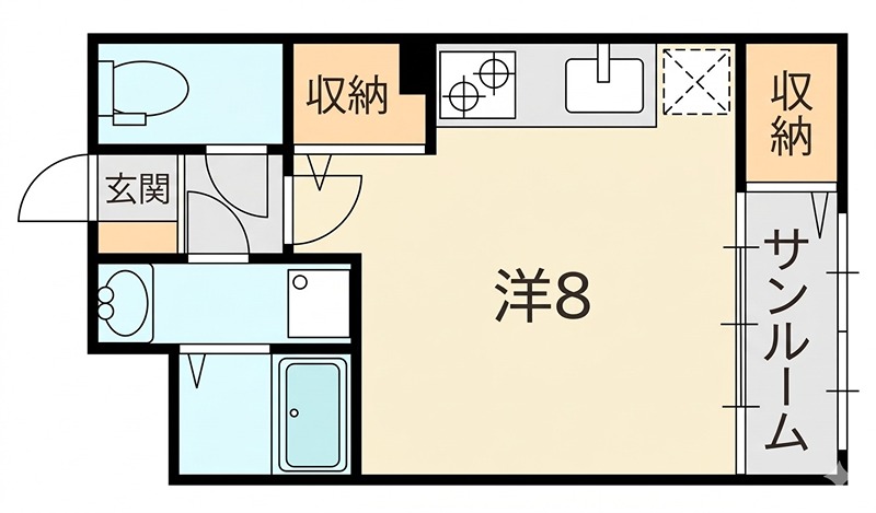 シャンテー牧野の間取り