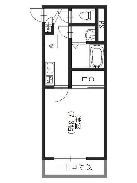 モダンアパートメント枚方三矢町の間取り