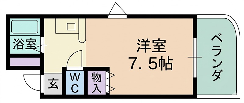 シャンテー中宮2の間取り