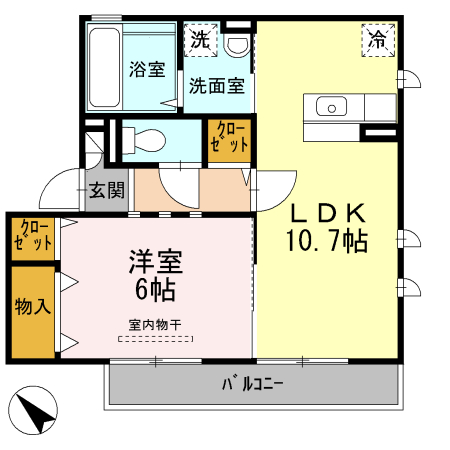 クレア メゾンの間取り