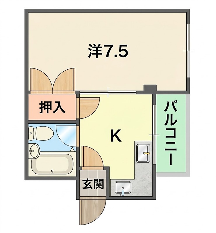 マルエスマンションの間取り