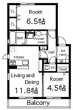 クレールくずはの間取り