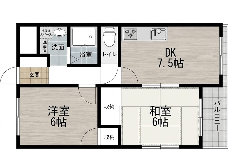 クレールシャンブルの間取り