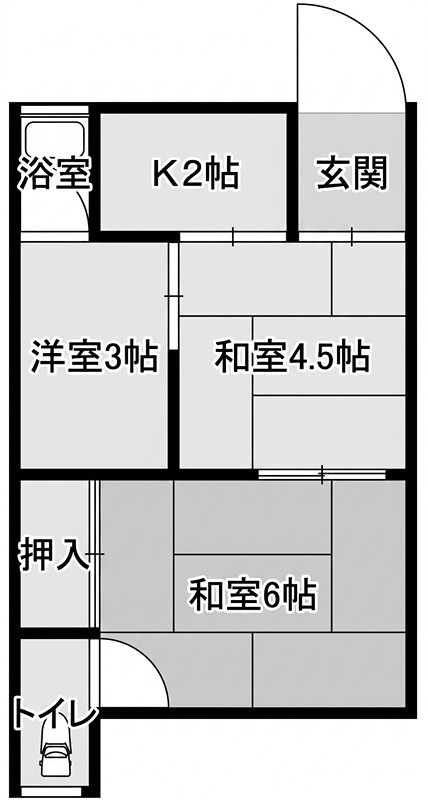山城荘の間取り