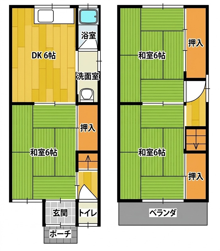 第三池尻ハウス5号の間取り