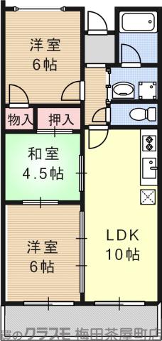 南金田の完工年月(1990年3月)築の賃貸マンションの間取り