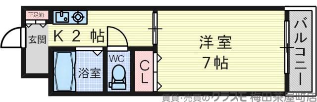 垂水町の完工年月(1989年5月)築の賃貸マンションの間取り