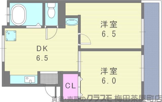 広芝町の完工年月(1972年3月)築の賃貸マンションの間取り
