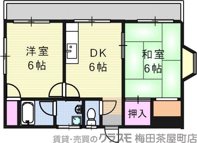 垂水町の完工年月(1990年11月)築の賃貸マンションの間取り