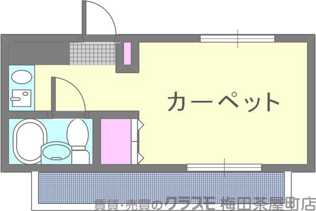 垂水町の完工年月(1990年3月)築の賃貸マンションの間取り
