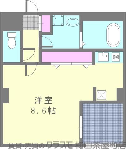 FLAT-34豊津の間取り