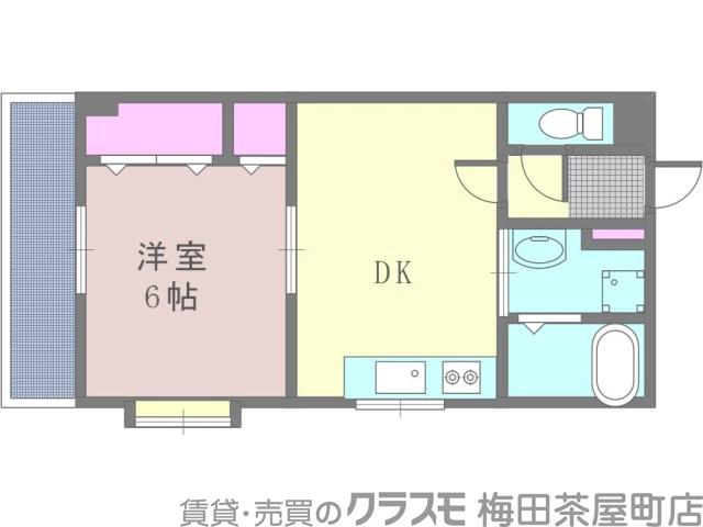 浜の完工年月(1996年9月)築の賃貸マンションの間取り