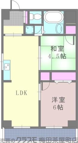 南金田の完工年月(1974年9月)築の賃貸マンションの間取り