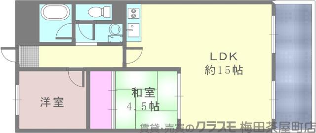 垂水町の完工年月(1978年2月)築の賃貸マンションの間取り