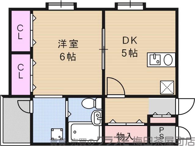 垂水町の完工年月(1991年8月)築の賃貸マンションの間取り